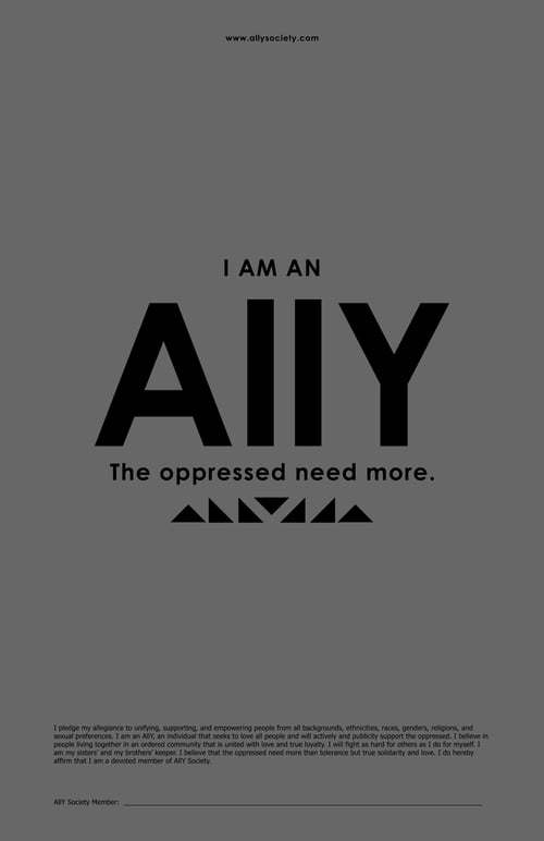 Image of Ally Pledge Poster