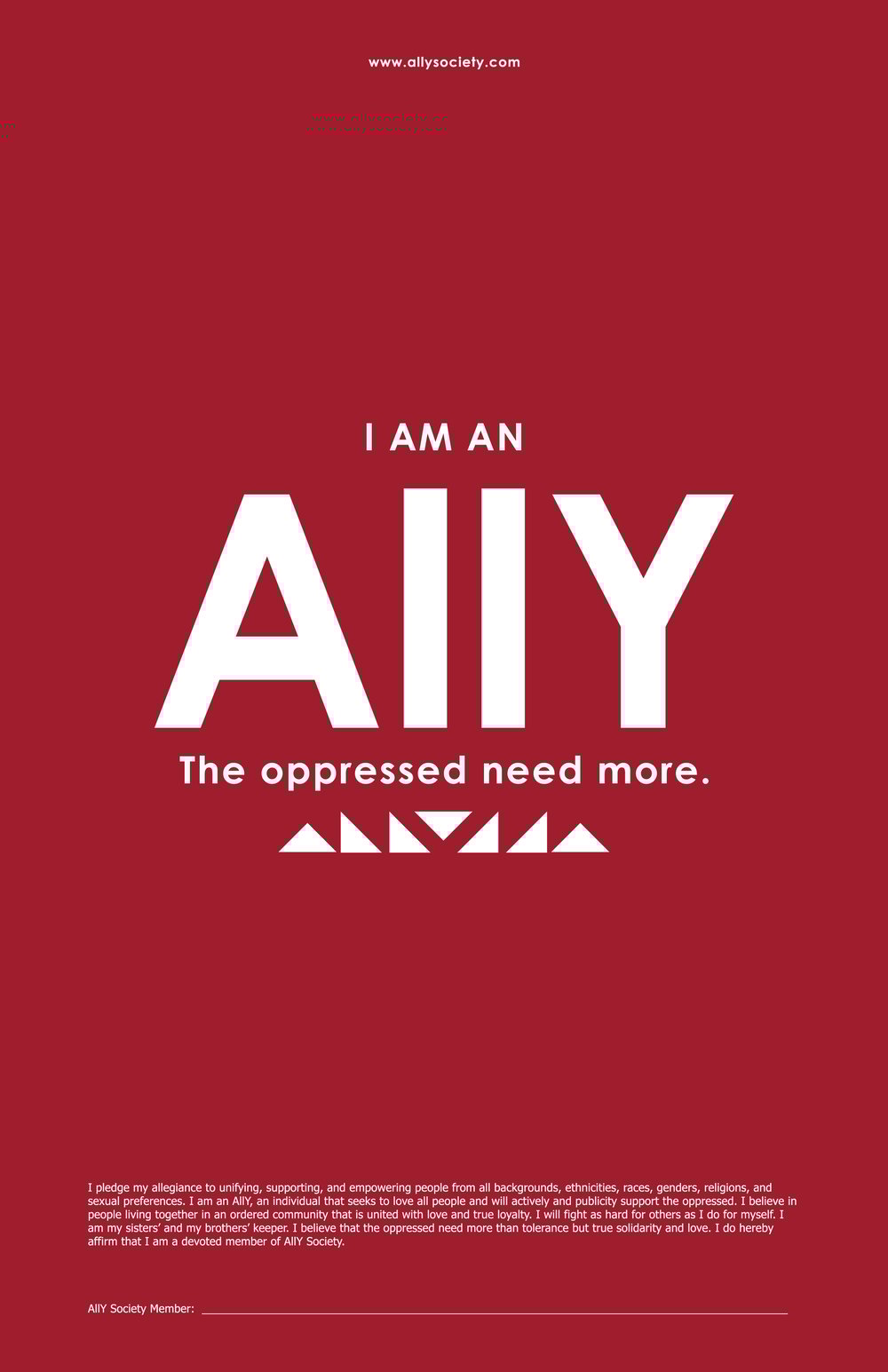Image of Ally Pledge Poster