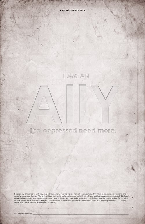 Image of Ally Pledge Poster