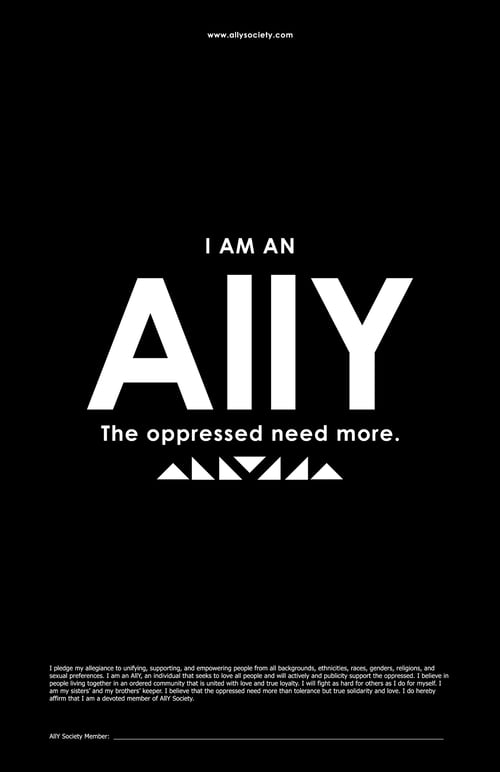 Image of Ally Pledge Poster