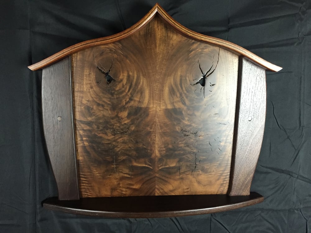 Image of Walnut Altar with a reclaimed Jarrah frame and platform