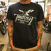 Image of EAGLE&FLAG T-SHIRT FRONT BLACK