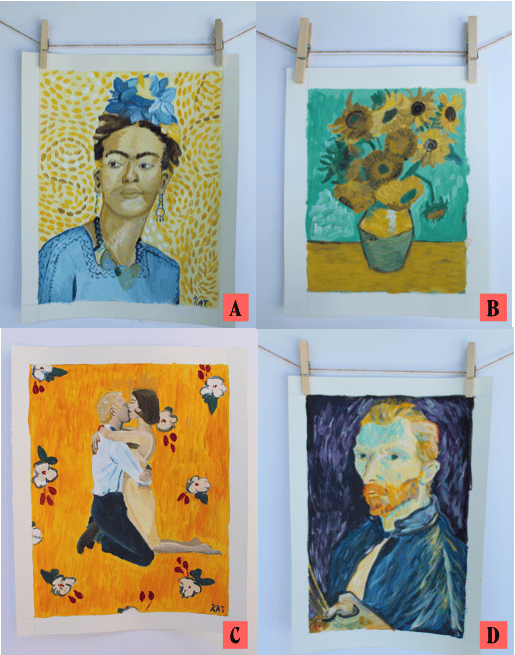 Assorted Van Gogh Style Paintings Vangogh Groupie