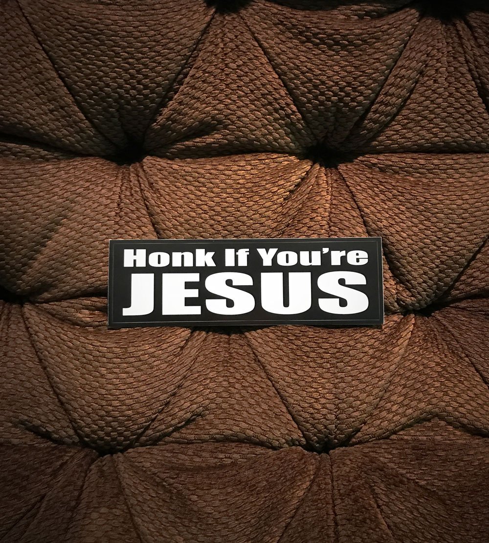 Image of "Honk If You're Jesus" Bumper Sticker