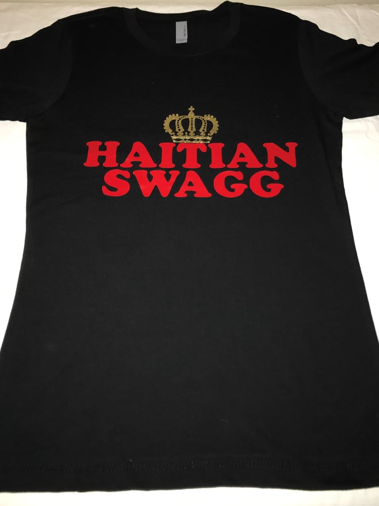 Image of Haitian Swagg Red & Gold V neck