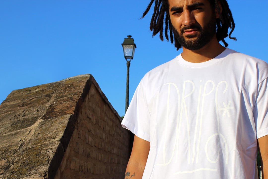 Image of White Drips , On White T-Shirt, 30 Limited edition