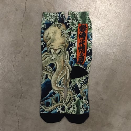 Image of IREZUMI SOCKS OCTOPUS THREETIDESTATTOO 