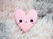 Image of Heart Pal Iron-On Embroidered Chenille Patch