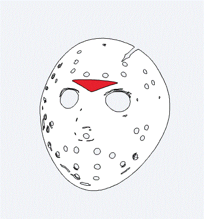 jason mask coloring pages