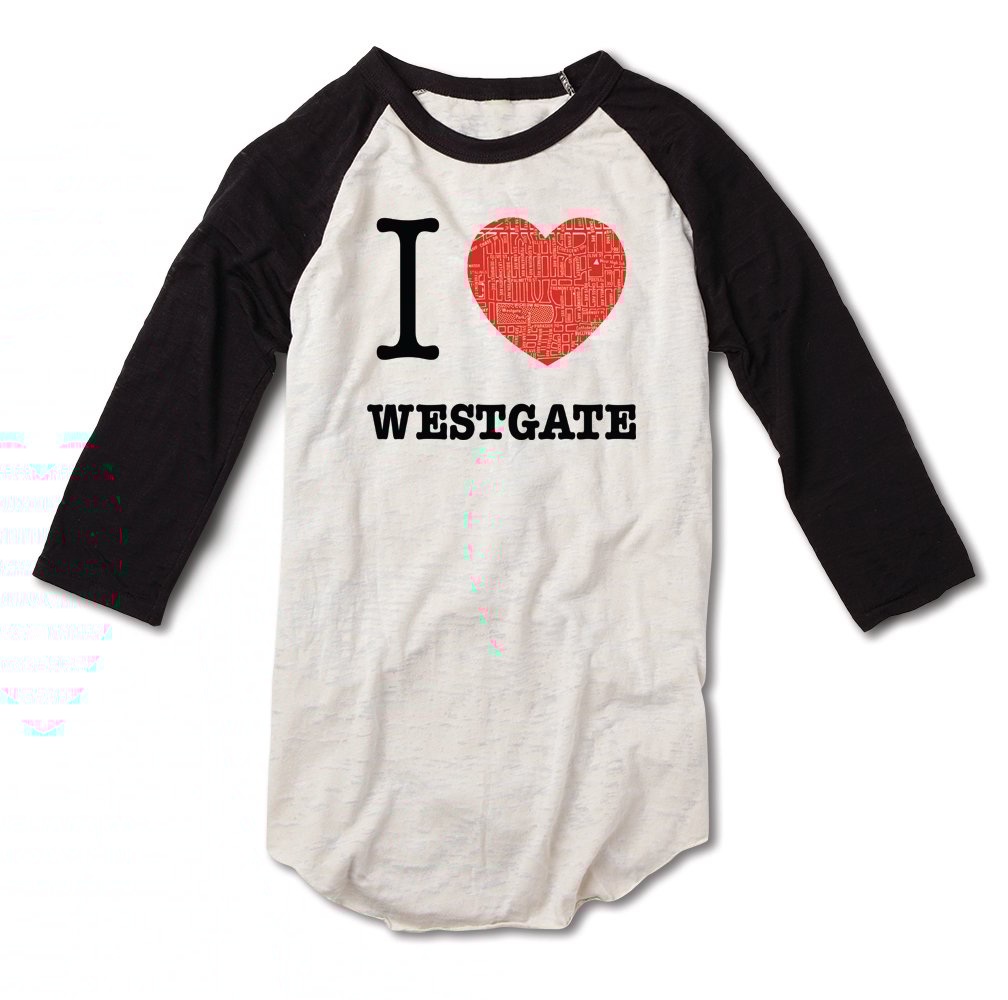 Image of I love Westgate baseball Tee