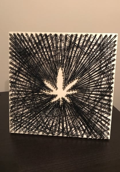 Image of Pot Leaf String Art