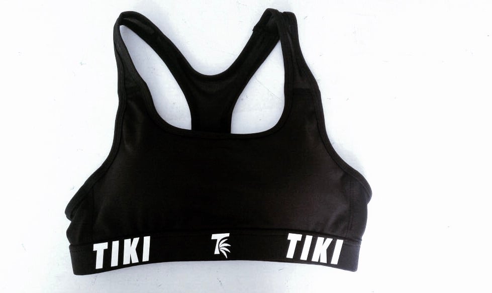 Tiki Palm Leaf Classic Compression 3m Sports Bra Tiki Clothing