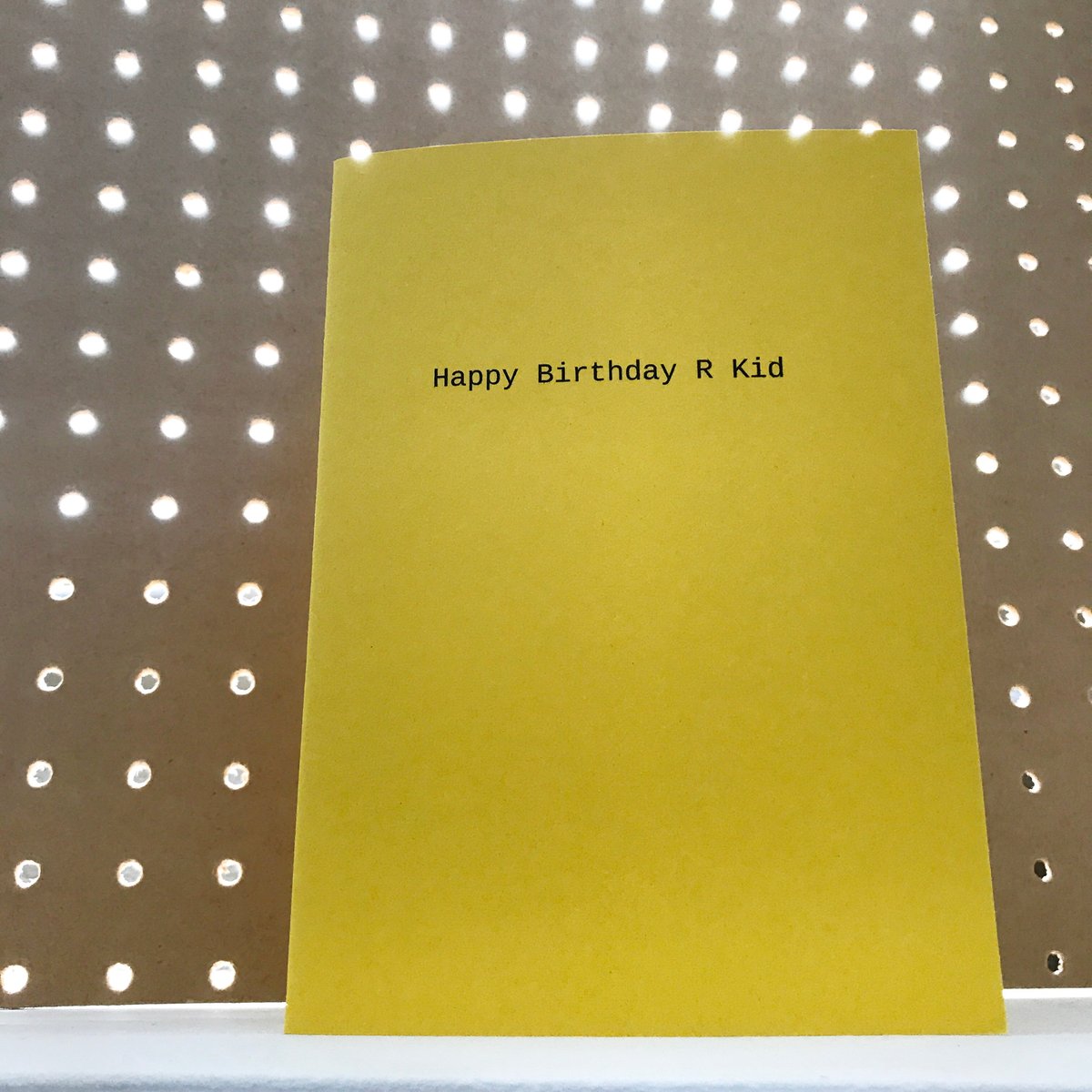 Image of Happy Birthday R Kid card