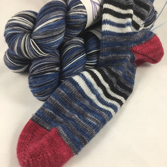 Image of Manly Man Socks, 18 stripe repeat!