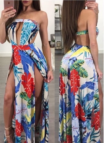 Image of Jesse's floral Print Cut  dress