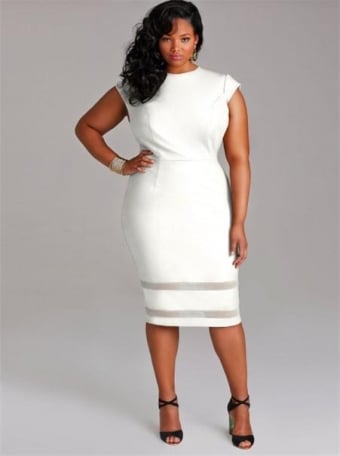 Image of Victoria's Plus Size White Dress