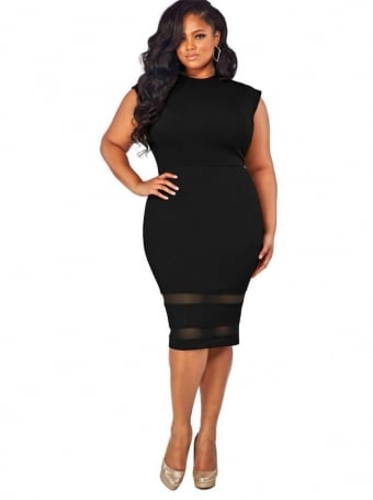 Image of Victoria's Plus Size Black Dress