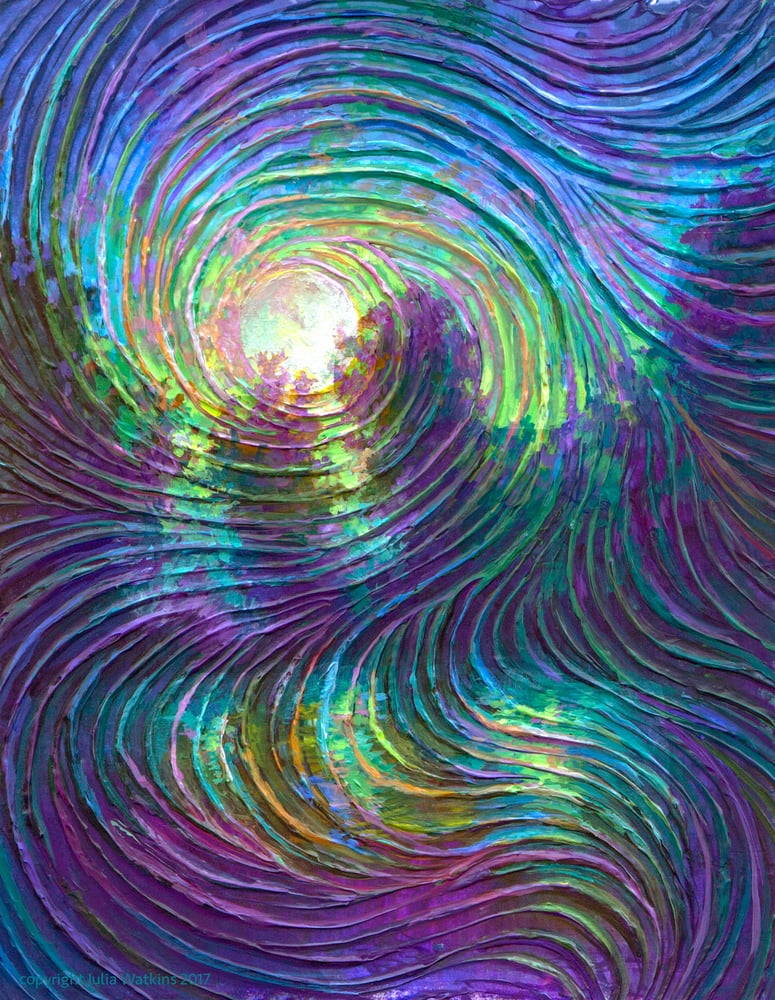 Image of Moonlight Romance Energy Painting - Giclee Print