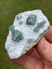 Image 3 of Morandi Blue Fluorite On White Quartz Matrix #1916