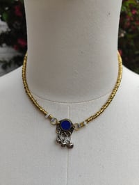 Image 1 of Festie Choker Stone bells- Blue