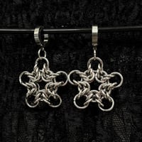 Image 3 of Silver Star Earrings