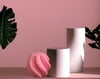Decorative Swirl Pillar Candle 