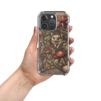 Image 9 of Boho Nature Cottagecore Inspired Hedgehogs Among Mushrooms Clear Case for iPhone®