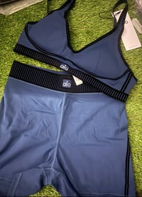 Navy short set