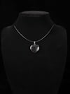 black heart cord necklace 