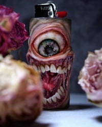 Image 1 of Custom Lighter Sleeve, Lighter Cover, Fits Regular Sized Bic Lighters, OOAK 