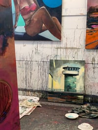 Image 4 of Painting / maleri / "Christianshavn – Malerdrømme og tankestreger – Brotårnet II"