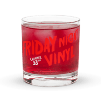 Image 3 of NEW! Friday Night Vinyl rocks glass