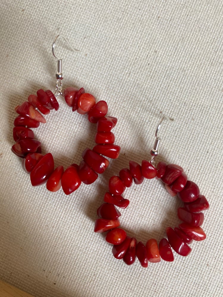 Image of Coral earrings 