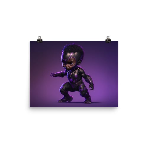 Image of Marvel Babies - The Black Panther Shuri | Photo paper poster