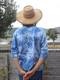 Image 2 of [ Ready to Ship ] Sun&moon indigo tie-dye Batik T