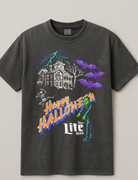Haunted House Tee - Pepper PREORDER