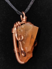 Image 2 of Tangerine Quartz Pendant #2 Corinto, Brazil