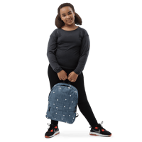 Image 2 of Polka Dot Plaid Backpack (NOT MADE OUT OF BLUE JEAN MATERIAL)