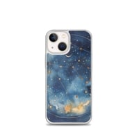 Image 16 of Celestial Constellation Night Sky Stars and Clouds Painting Clear Case for iPhone®