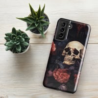 Image 24 of Goth Inspired Baroque Style Painting Skull and Flowers Tough case for Samsung®