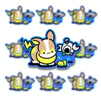 Yamper & Friends Vinyl Sticker