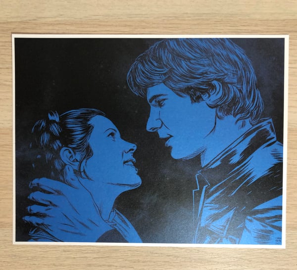 Image of Han & Leia print