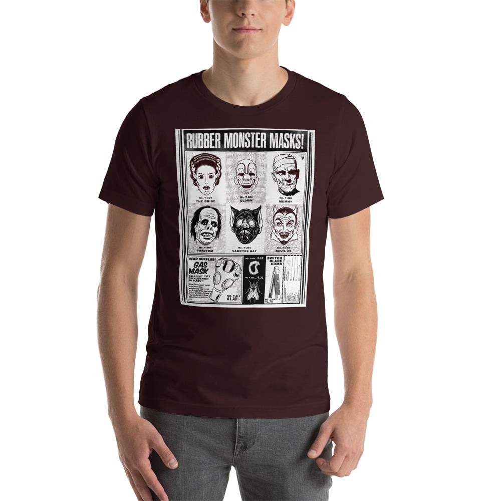 ‘RUBBER MONSTER MASKS #3’ T-SHIRT