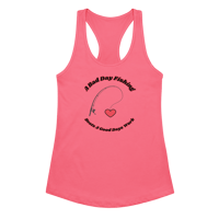 Image 1 of A Bad Day Fishing Women’s fitted racerback tank top