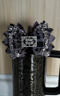 Image 4 of Stay Feral Gothic Tumbler Bow