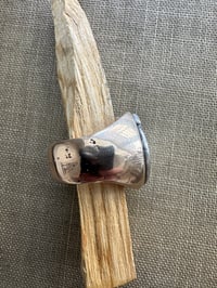 Image 3 of Bronze and Sterling Horseshoe Ring 