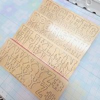 Image 2 of Varsity  ABC's Or Numbers Die-Cut Set