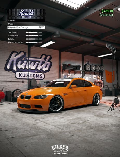 Image of KUWTB Kustoms Garage E92 M3 Poster