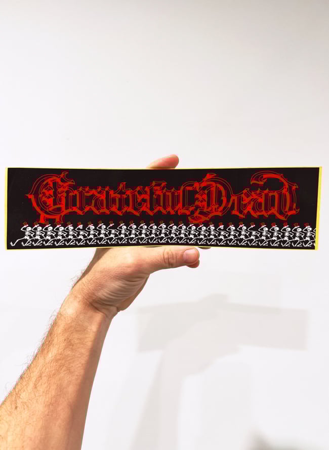 Grateful Dead 80s 11.5” Bumper Sticker 