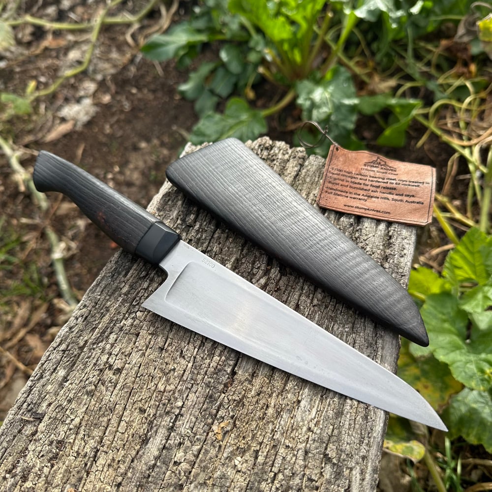 Image of 175mm Small Chef 52100 Burnt Ash